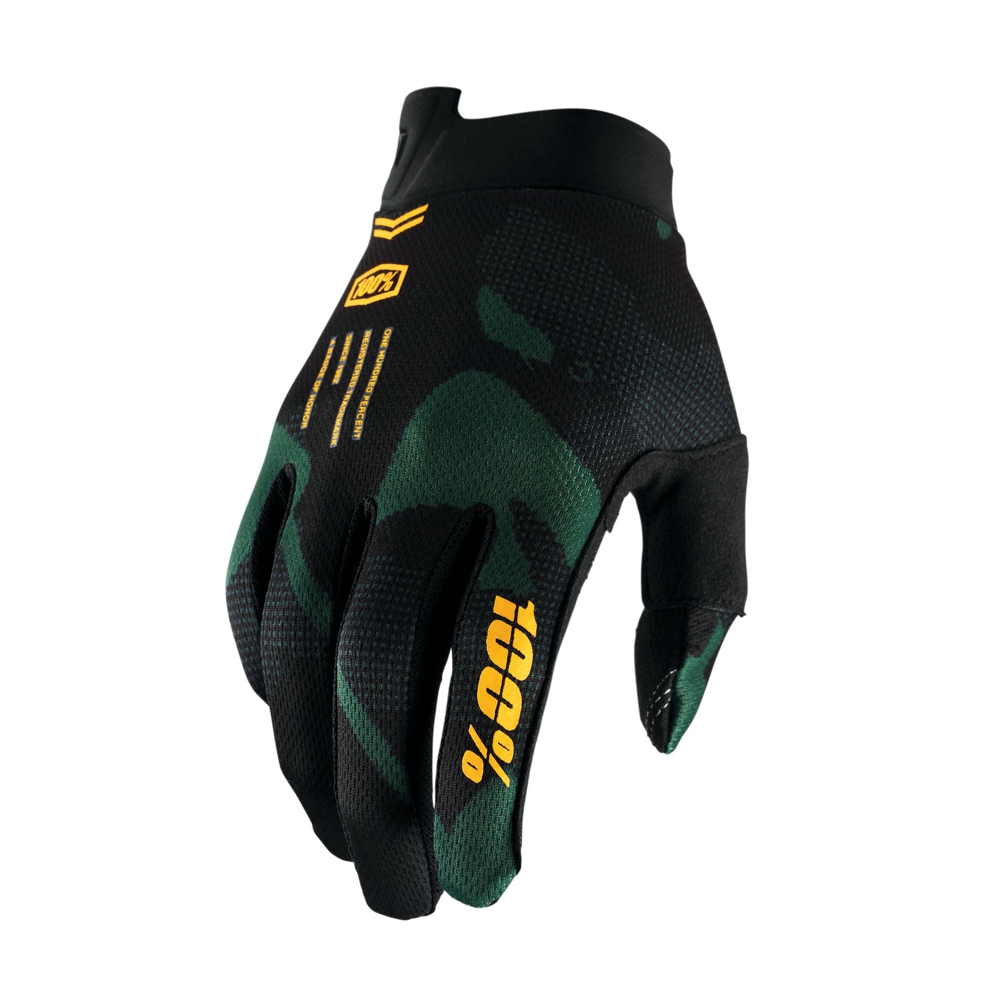 100% iTrack Youth Gloves Sentinel Black M
