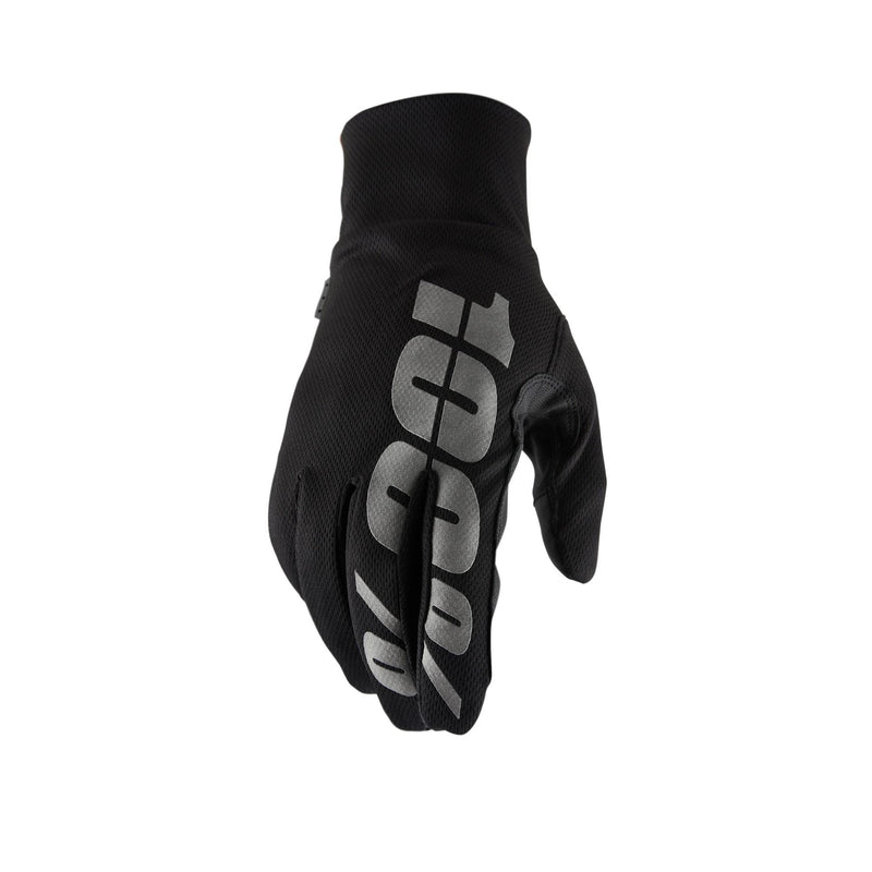 100% HYDROMATIC Motocross and Snowmobile Gloves - Water Resistant MX & Powersport Racing Protective Gear