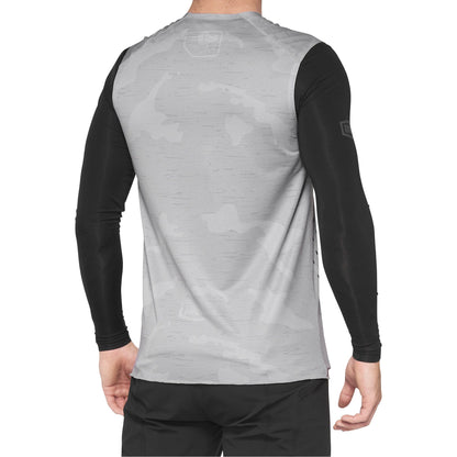 100% MTB-Jersey Ärmellos R-Core Concept Gray Camo