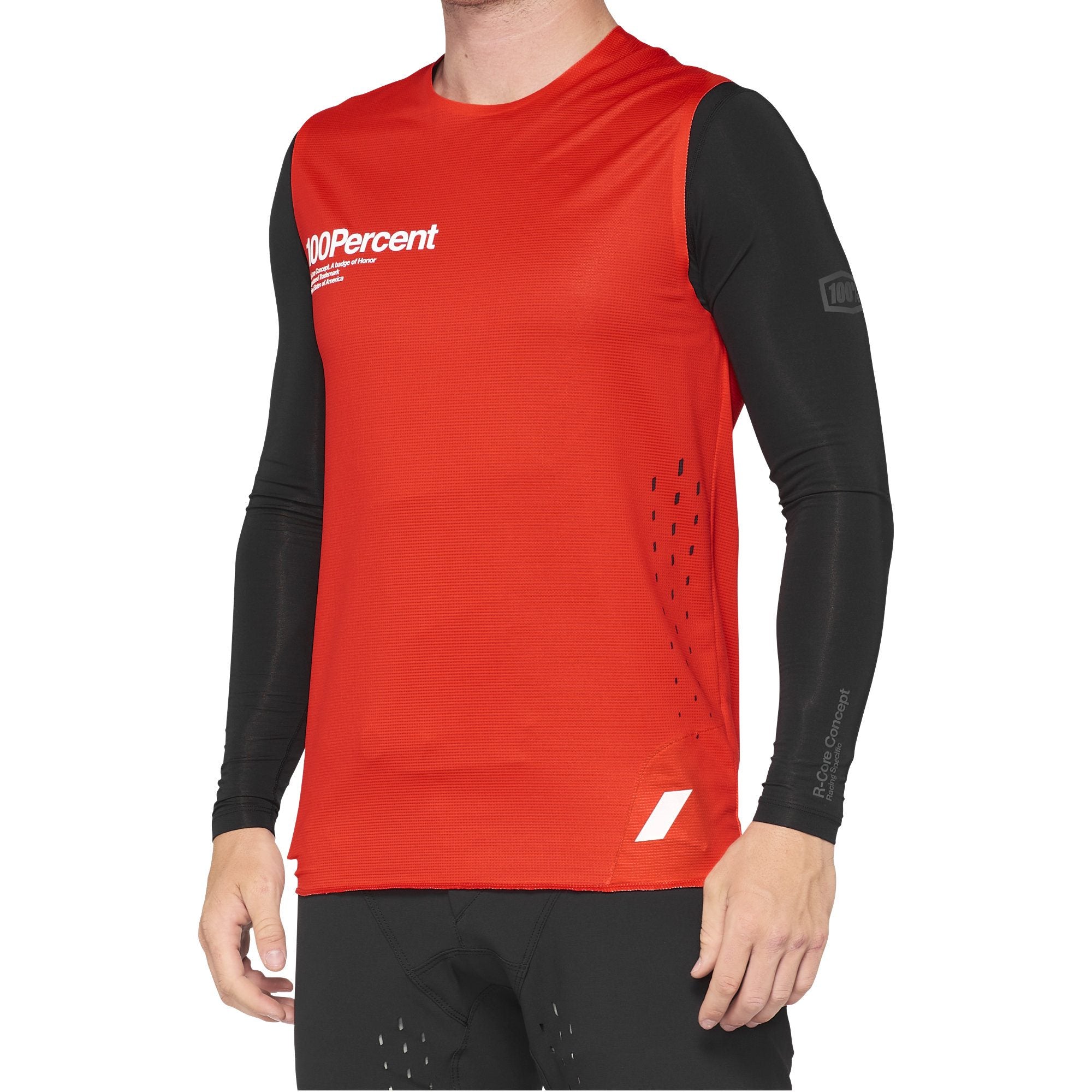 100% Unisex Rcore Mountain Biking Jersey - Down Hill/Enduro Riding Apparel Red Cycling (Pack of 1