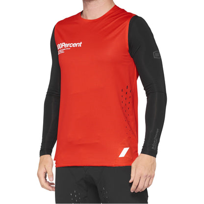100% MTB-Jersey Ärmellos R-Core Concept Rot