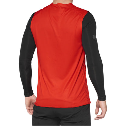 100% MTB-Jersey Ärmellos R-Core Concept Rot