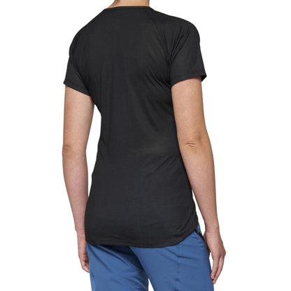 100% Unisex Women's Short Sleeve Jersey Airmatic Black Cycling (Pack of 1