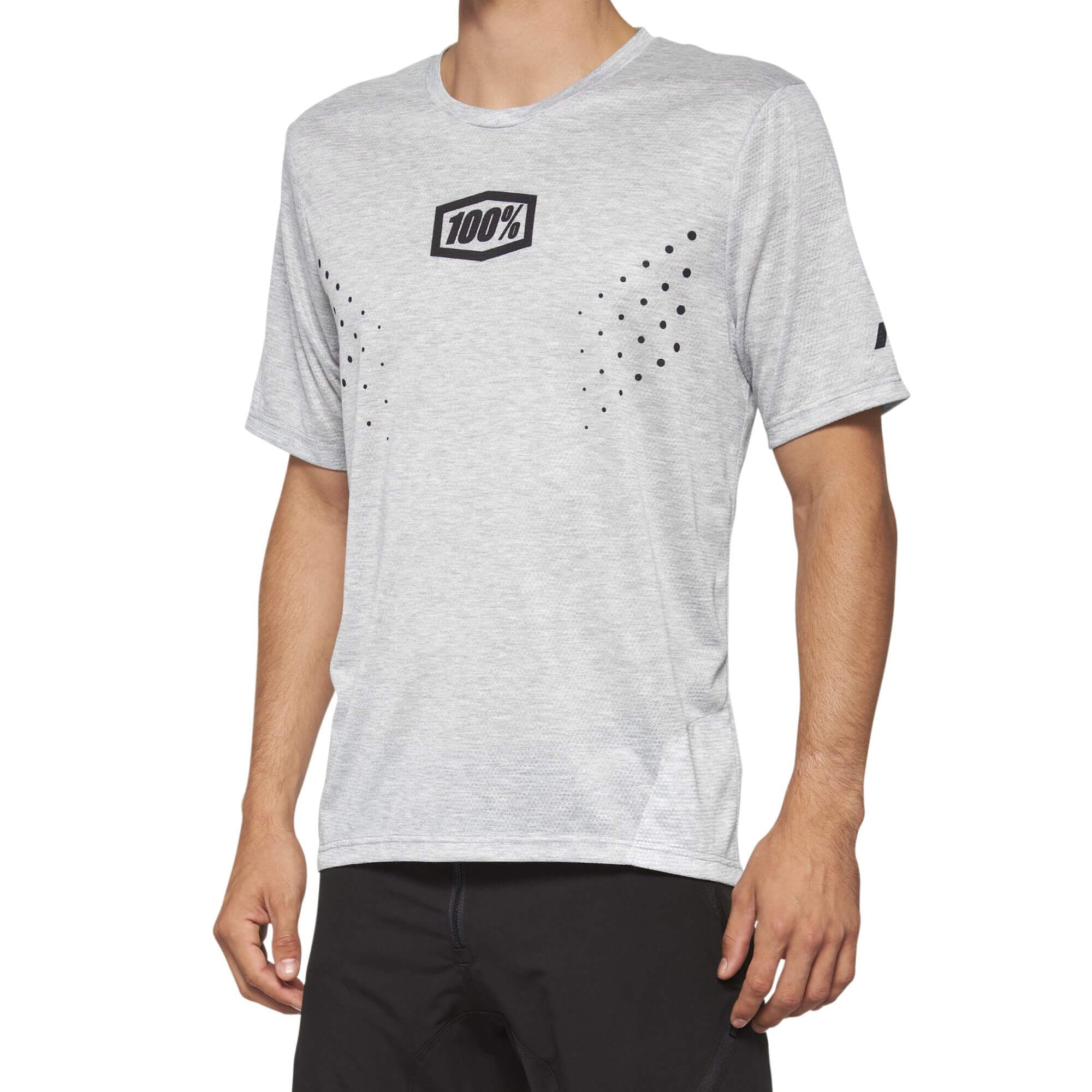 1 Unisex 100% Airmatic Mountain Biking Jersey - All Mountain Riding Apparel Grey Cycling