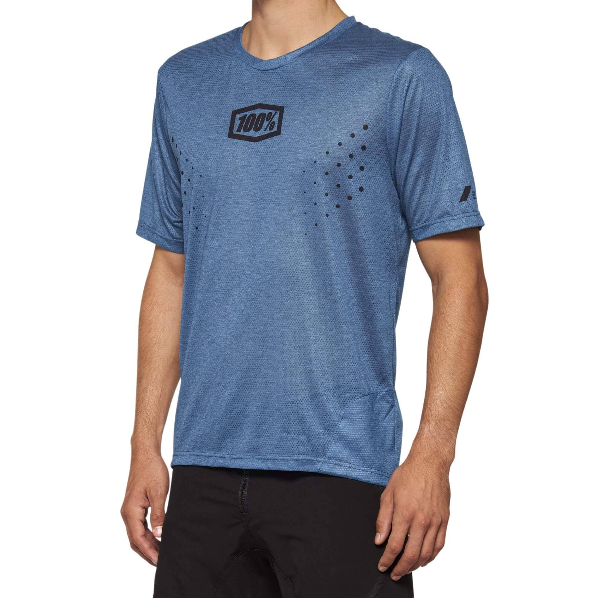 Unbekannt 100% MTB Jersey Short-Sleeved Airmatic Mesh Slate Blue