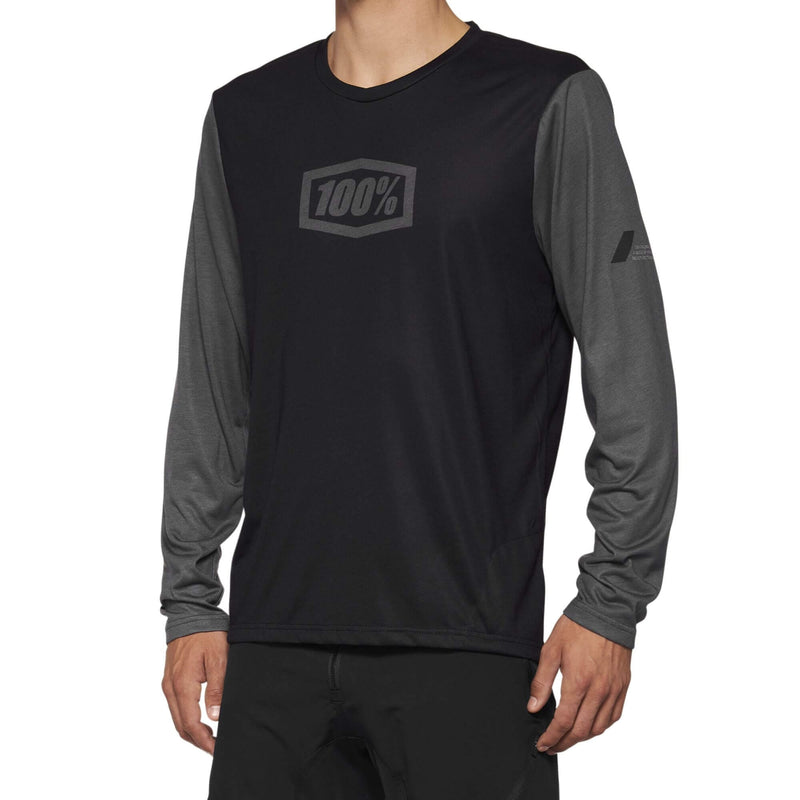 100% Airmatic Long Sleeve Jersey Black M