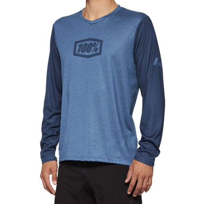 100% Airmatic Long Sleeve Jersey 2022 Slate Blue S
