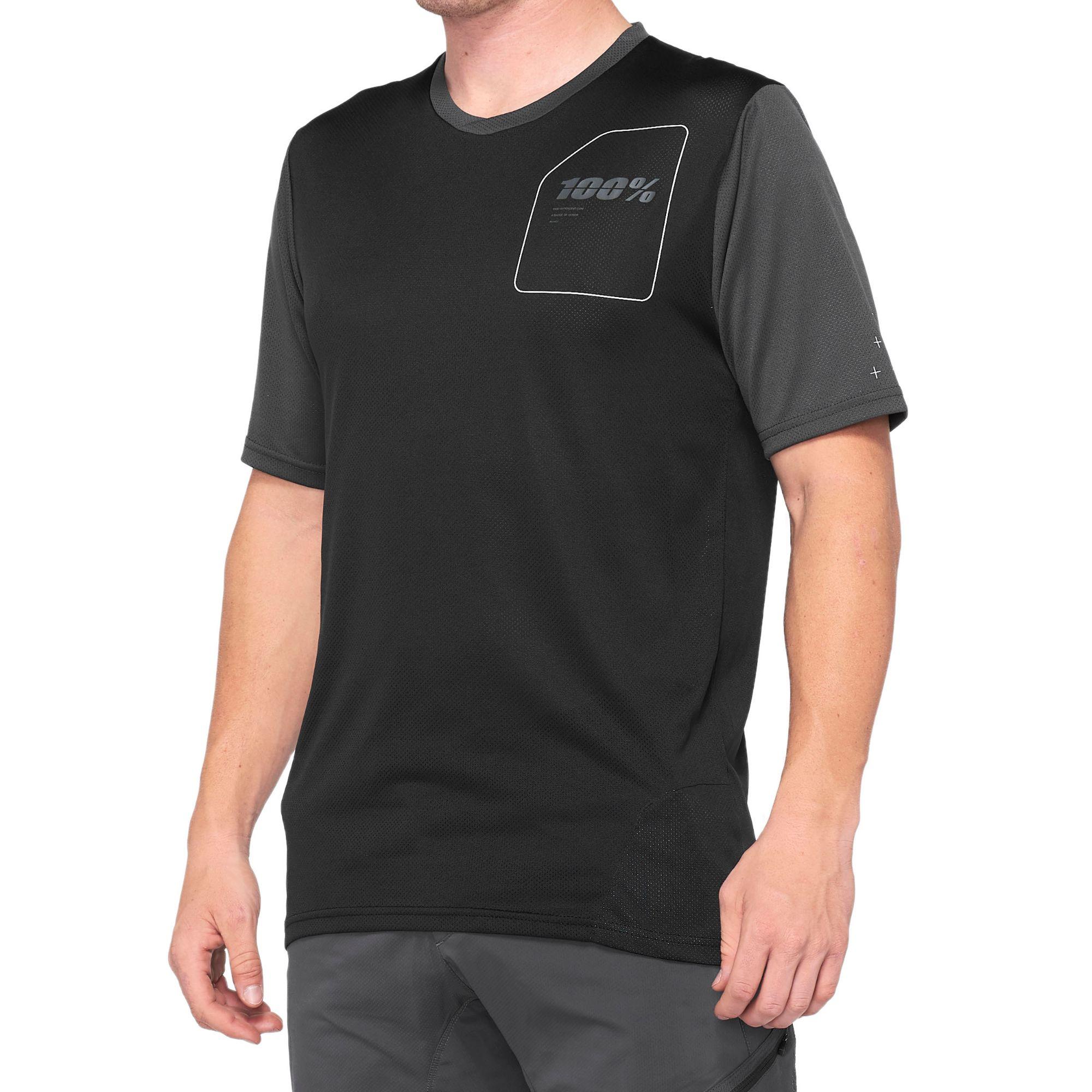 100% Unisex Short Sleeve Jersey Ridecamp Cycling (Pack of 1