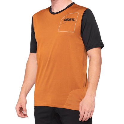 100% Unisex Short Sleeve Jersey Ridecamp Cycling (Pack of 1
