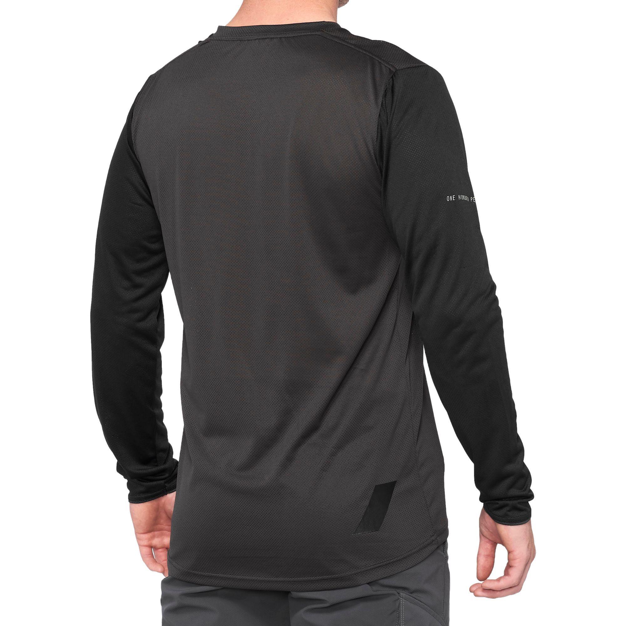 100% Ridecamp MTB Jersey Long-Sleeved Black/Charcoal