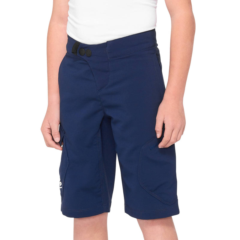 100% Ridecamp Youth Shorts 2022 Navy 22"