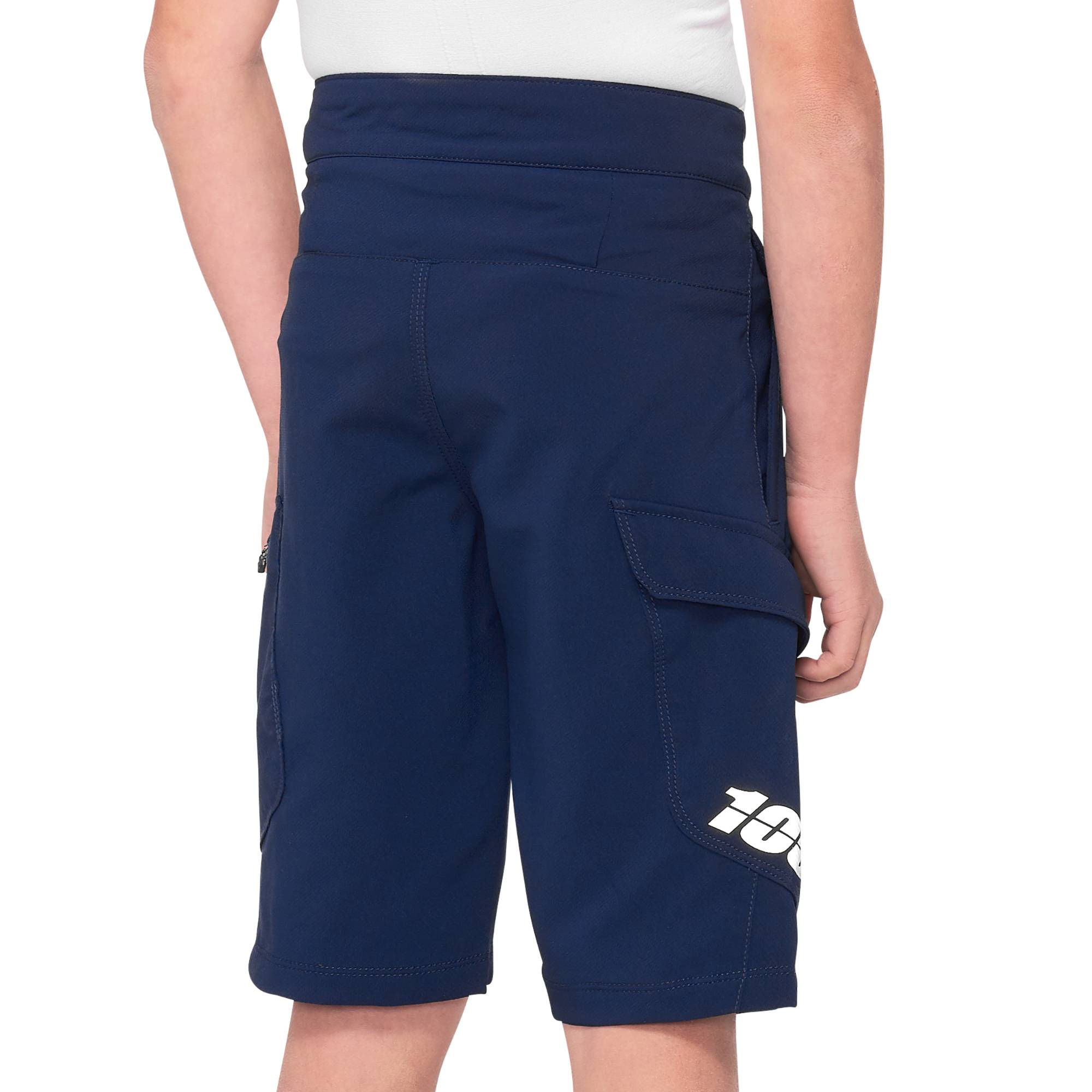 100% Ridecamp Youth Shorts 2022 Navy 22"