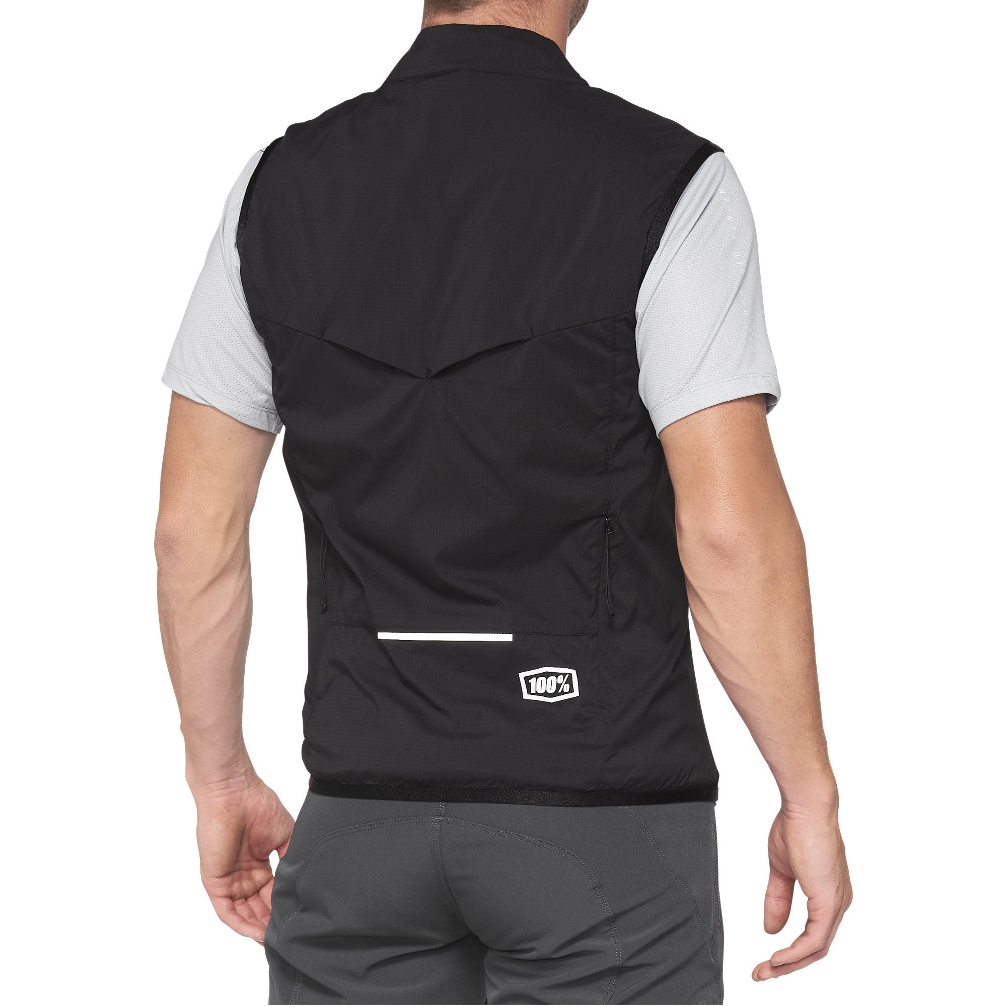 100% Corridor Cycling Vest - Lightweight Water Resistant Wind Breaker