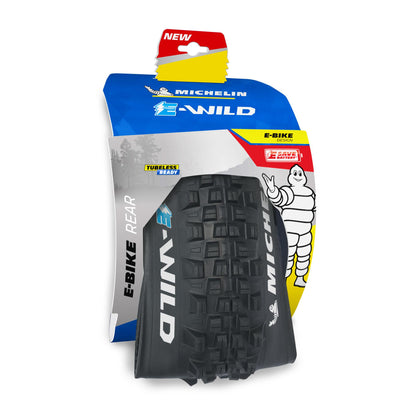 Michelin E-Wild Rear Bicycle Tyre (27.5' | 2.60' | 66-584 | Gum-X | Foldable