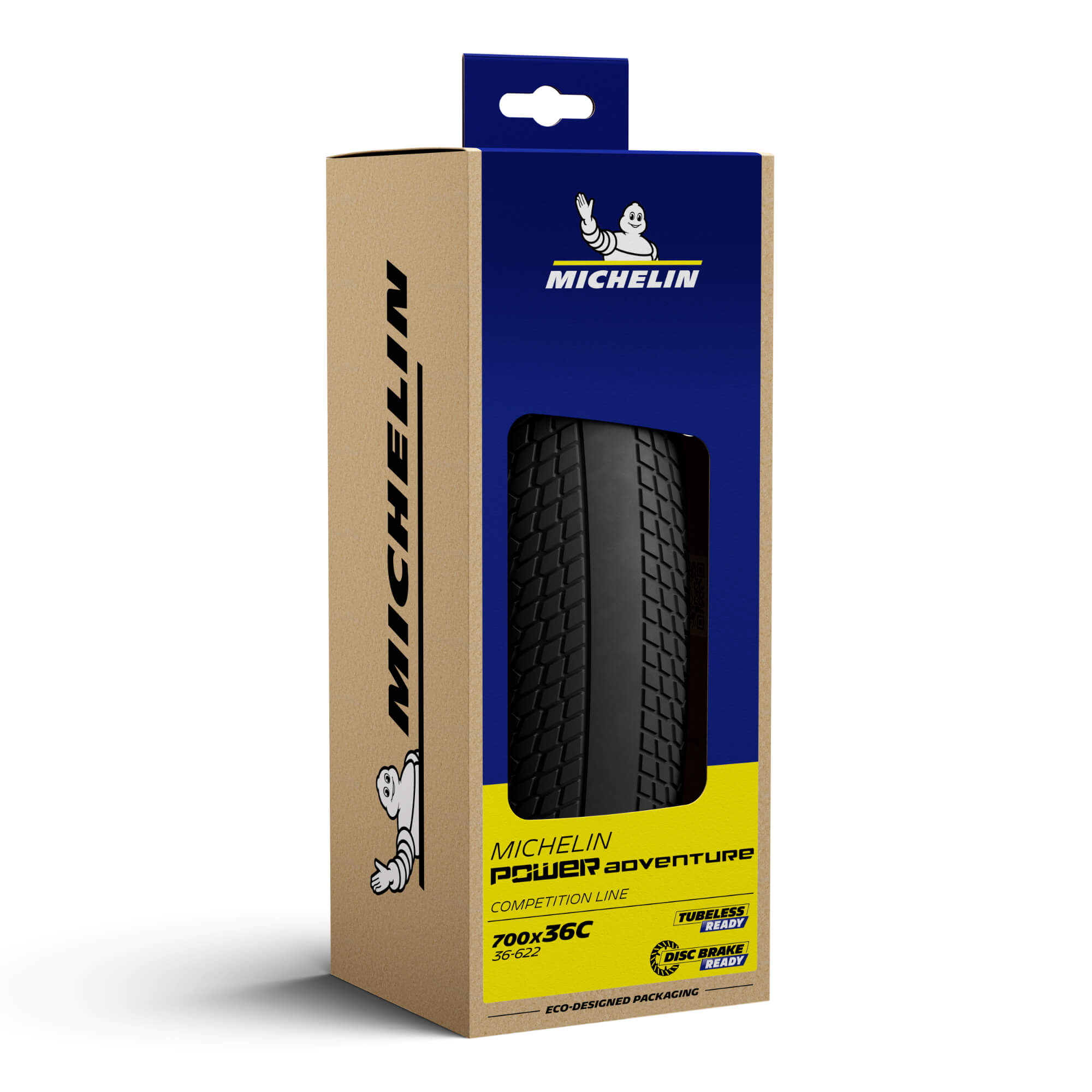 Michelin Power Adventure Gravel Tyre 700x36c Black (36-622)