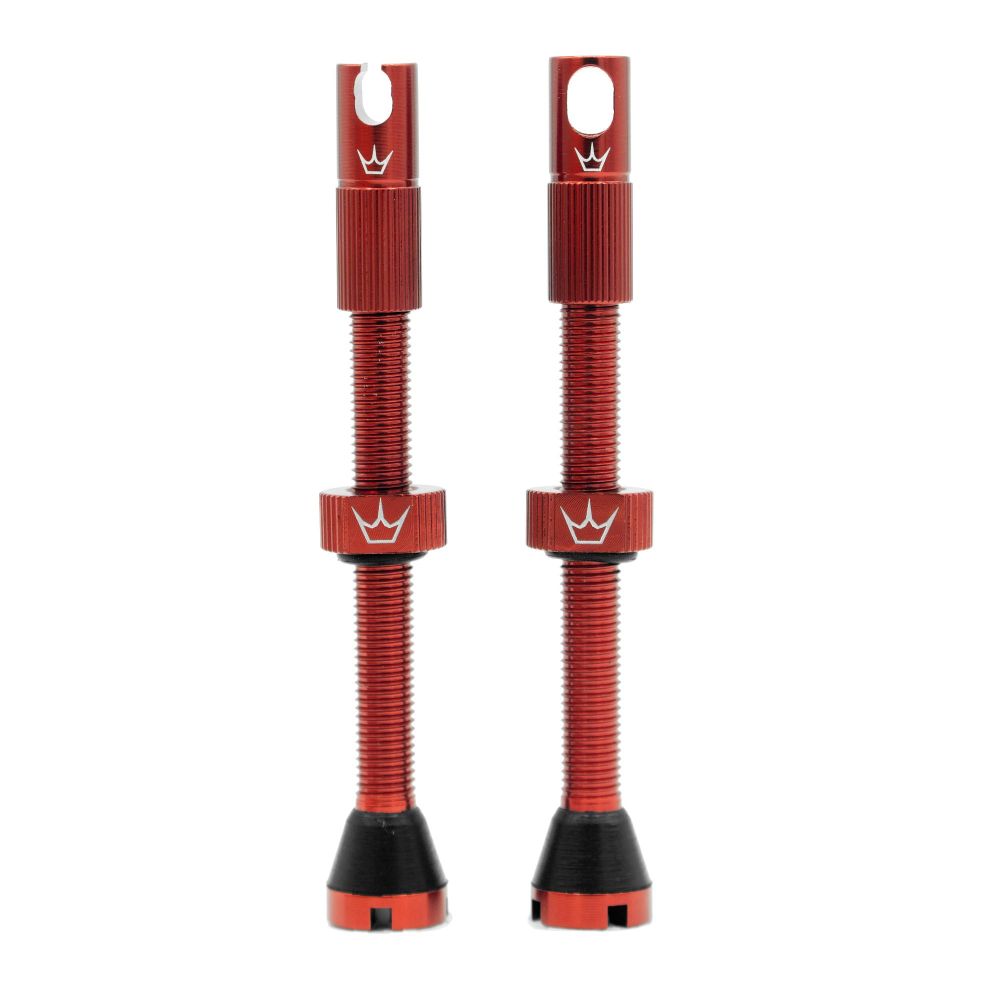 Peaty's X Chris King MK2 Tubeless Valves Presta - Integrated Spoke Key & Valve Core Removal Caps, Mountain Bike, Road & Gravel Bicycle Tyre, Insert Compatible, 7075 Aluminium - 42mm &