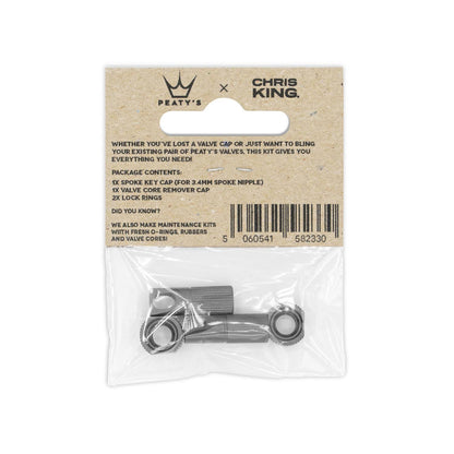 Peaty's x Chris King Tubeless Valve Accessory Kit Slate