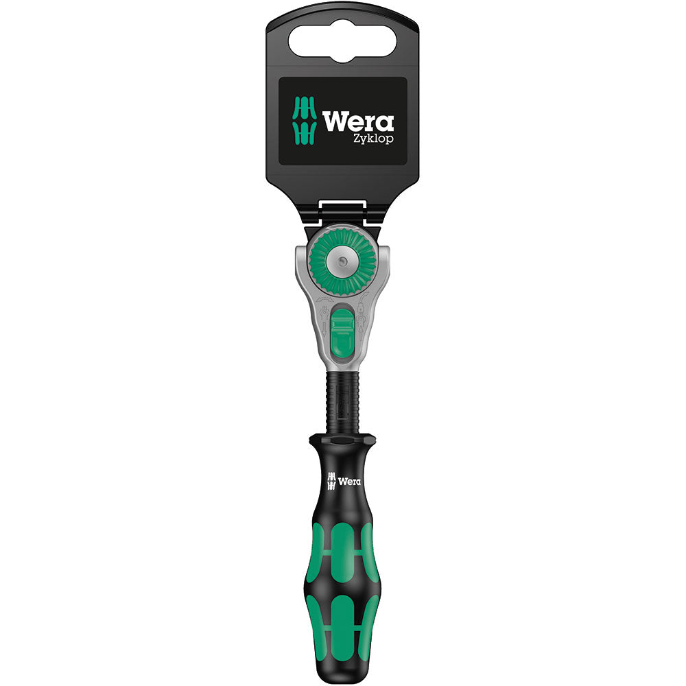 Wera 8000 A SB Zyklop Speed Multi-Function Ratchet, 1/4" x 152 mm, 05073260001 & 8784 A1 Cyclops Connector, 1/4 inch x 37 mm, 1 Piece, 05003529001