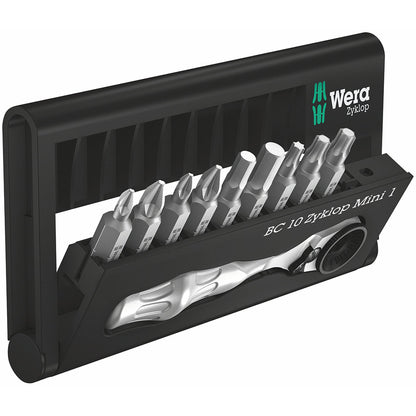 Wera Bit-Sortiment Bit-Check 10 Zyklop Mini 1, 10-teilig, 05073645001