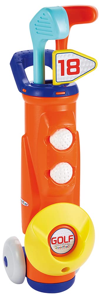 Ecoiffier 779 – Golf Bag – 2 Clubs + 2 Balls – Outdoor Game for Children – from 3 Years – Made in France, Other, Standard