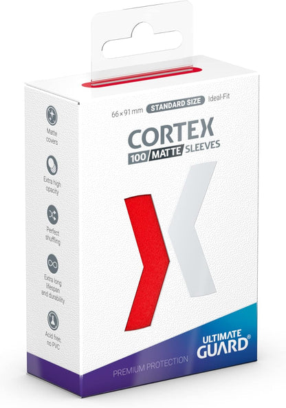 Ultimate Guard Cortex Sleeves Standard Size Matte Red (100