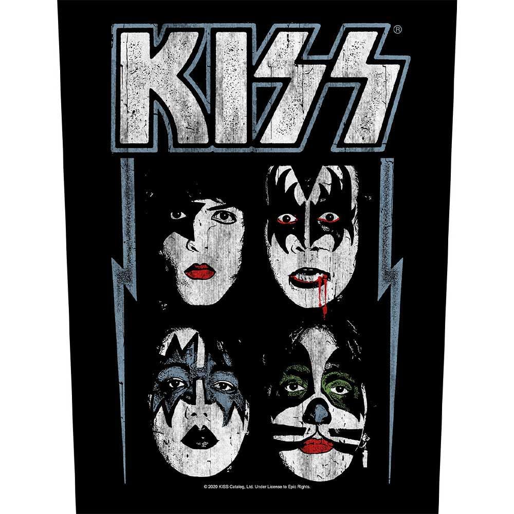 KISS Toppa da cucire sul retro # 7 DYNASTY FOUR FACES 36 x 29 cm