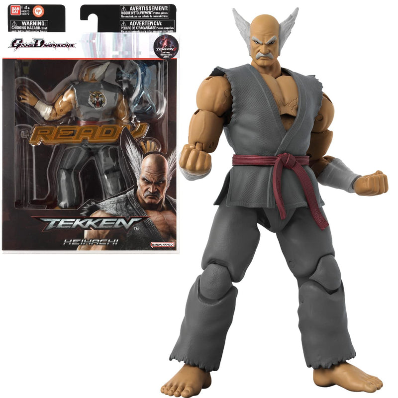 BANDAI Game Dimensions Tekken Heihachi Mishima Action Figure | 17cm Heihachi Figure With 17 Points Of Articulation And Accessories Based On Tekken Video Games | Action Figures Girls And Boys Toys