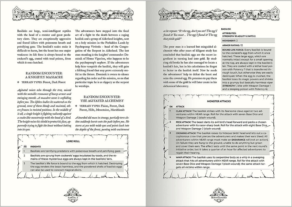 Forbidden Lands - Book of Beasts (Rules Supplement, Hardback