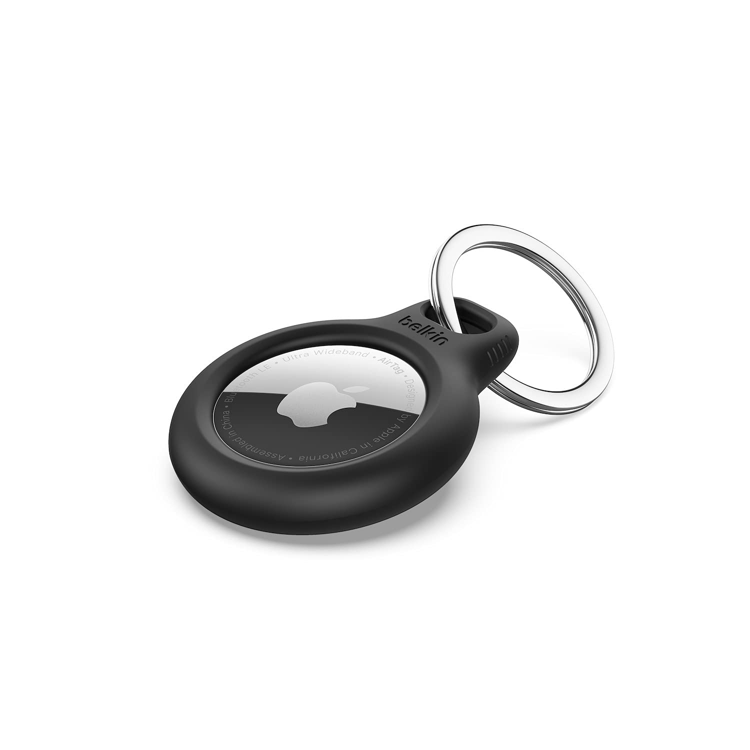 Belkin F8W973 AirTag Case with Key Ring (Secure Holder Protective Cover for Air Tag with Scratch Resistance Accessory