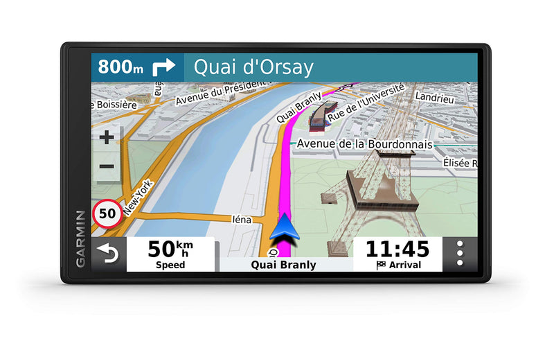 Garmin DriveSmart 55 - Navigationsgerät mit hellenm 5,5 Zoll (13,97cm) Touchdisplay, Europakarten, Verkehrsinfos in Echtzeit und Fahrerassistenz