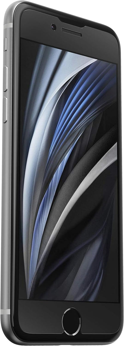 OtterBox Alpha Glass Screen Protector for iPhone 6s/7/8/SE 2nd Gen 2020/3rd Gen 2022, Tempered Glass, x2 Scratch Protection, Antimicrobial Protection