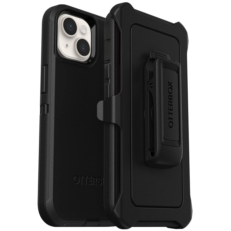 OtterBox Defender Case for iPhone 14/iPhone 13, Shockproof, Drop Proof, Ultra-Rugged, Protective Case, 4x Tested to Military Standard, Black - Non-Retail Packaging iPhone 14 / iPhone 13