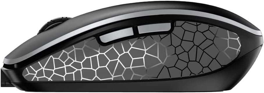 CHERRY MW 9100, wireless and rechargeable mouse, connection via Bluetooth or 2.4 GHz radio, precise 2400 dpi sensor, AES-128 encryption, black