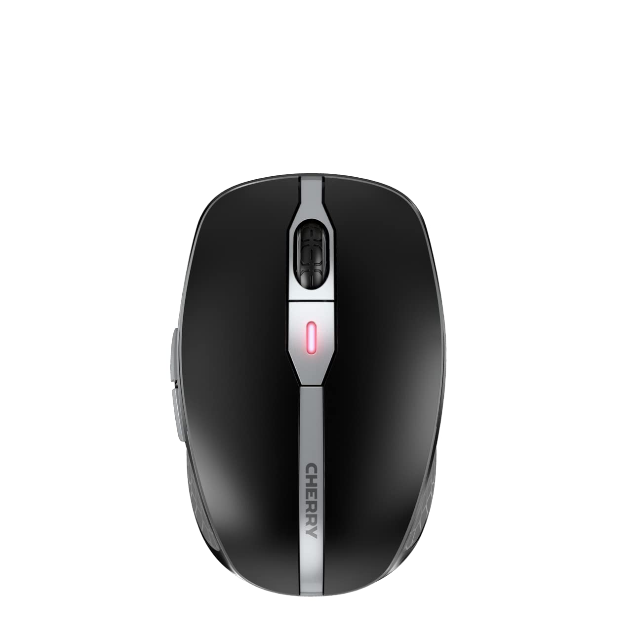 CHERRY MW 9100, wireless and rechargeable mouse, connection via Bluetooth or 2.4 GHz radio, precise 2400 dpi sensor, AES-128 encryption, black