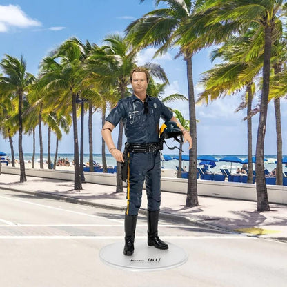 Oakie Doakie Matt Kirby - Figura de acción Coleccionable del Actor Terence Hill - película Los Dos superpies Casi Planos - Altura 18 cm, Transparente (ODT100004