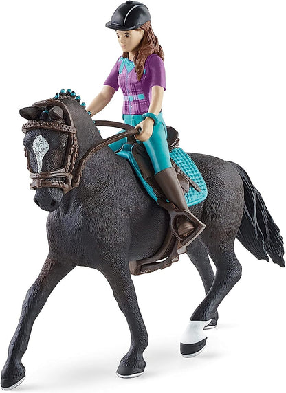 SCHLEICH 42541n Horse Club Lisa & Storm Horse Club Toy Playset for children aged 5-12 Years & 42542n Horse Club Sarah & Mystery Horse Club Toy Playset for children aged 5-12 Years