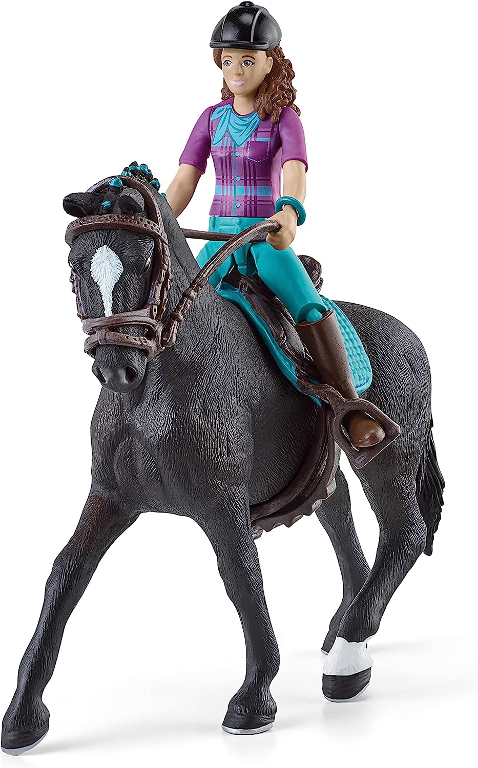 SCHLEICH 42541n Horse Club Lisa & Storm Horse Club Toy Playset for children aged 5-12 Years & 42542n Horse Club Sarah & Mystery Horse Club Toy Playset for children aged 5-12 Years
