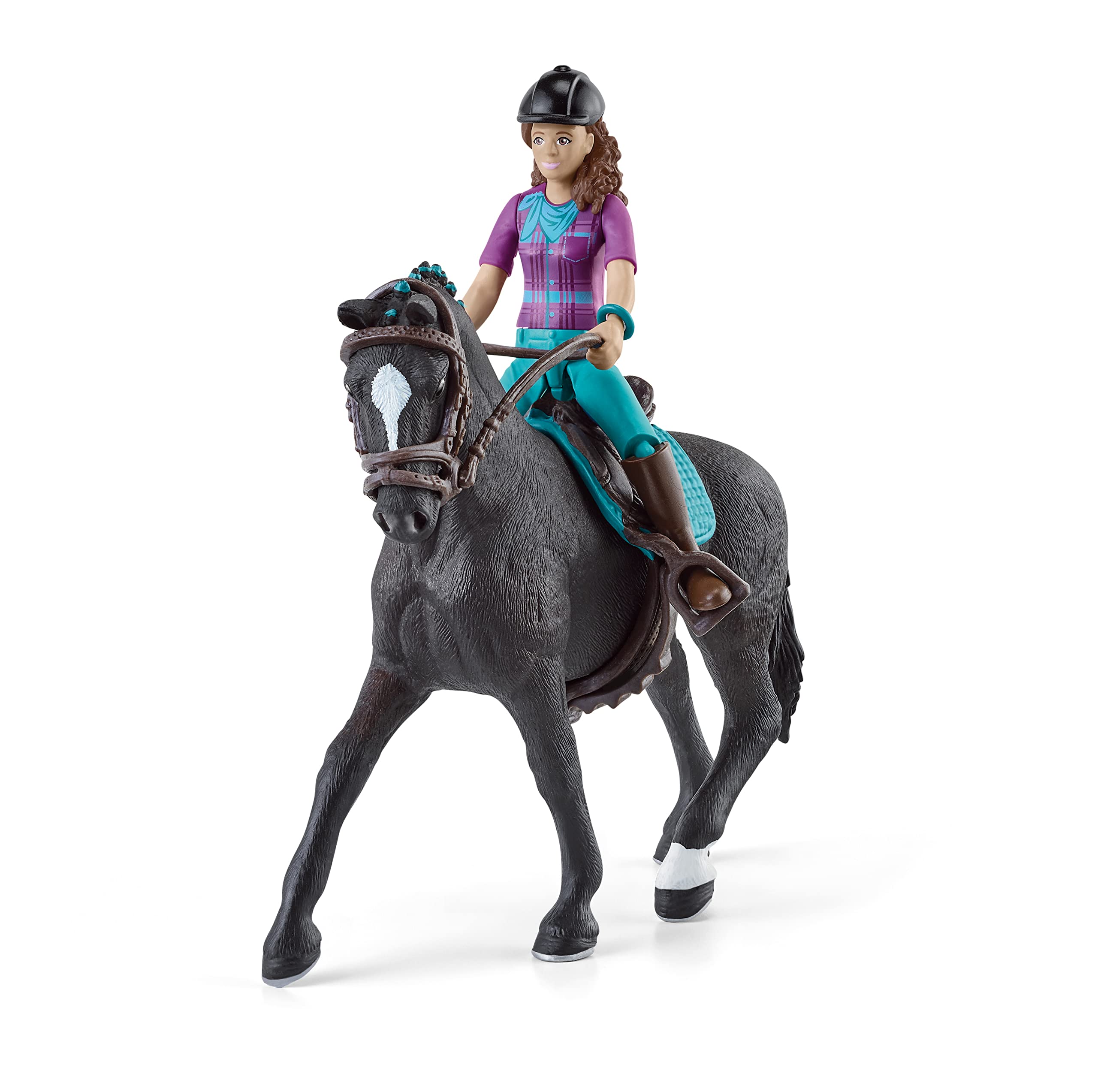 SCHLEICH 42541n Horse Club Lisa & Storm Horse Club Toy Playset for children aged 5-12 Years & 42542n Horse Club Sarah & Mystery Horse Club Toy Playset for children aged 5-12 Years
