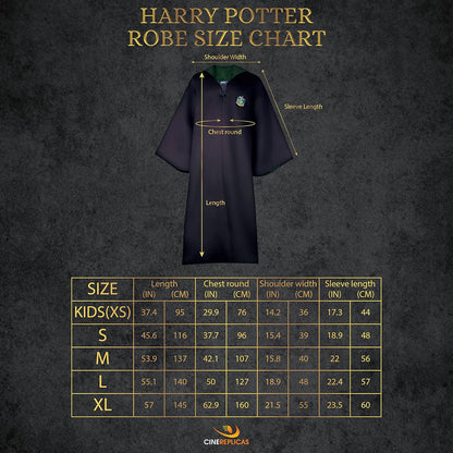 Cinereplicas Harry Potter - Hogwarts Robe - XS(Kids)/S/M/L/XL - Official License