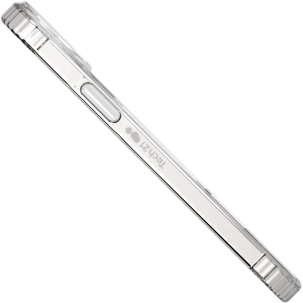Tech21 Evo Clear hoesje voor iPhone 14 Plus, Geschikt voor MagSafe, Standaard telefoonhoesje, TPU en Antimicrobieel materiaal, Transparant, Valbescherming: 3.6m