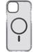 Tech21 Evo Crystal hoesje voor iPhone 14 Plus, Geschikt voor MagSafe, Standaard telefoonhoesje, TPU en Antimicrobieel materiaal, Transparant/Black, Valbescherming: 4.9m