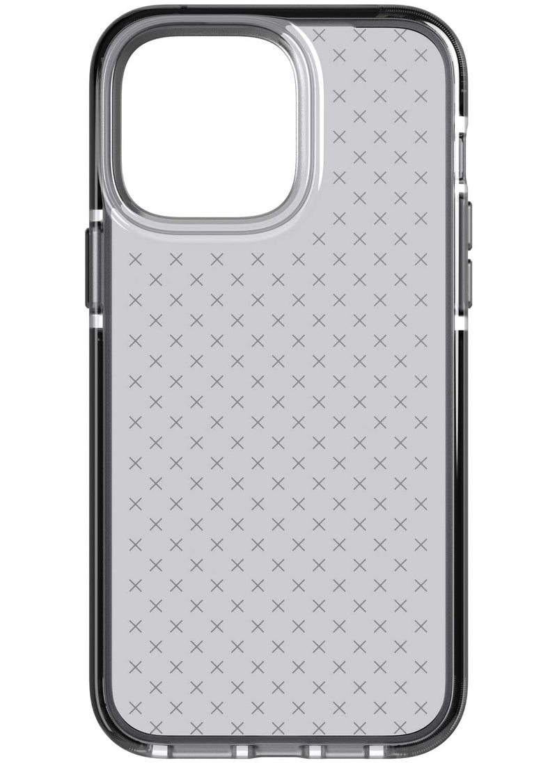 tech21 Evo Check mobile phone case 15.5 cm (6.1") Cover Black, Grey Smokey Black
