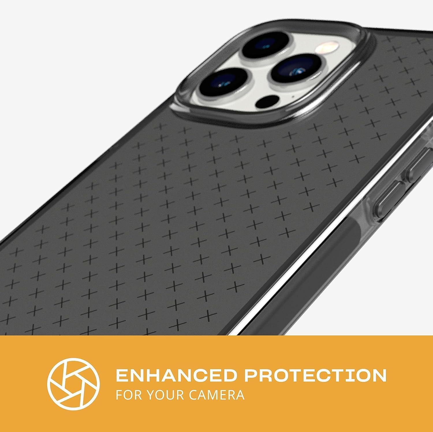 tech21 Evo Check mobile phone case 17 cm (6.7") Cover Black, Grey