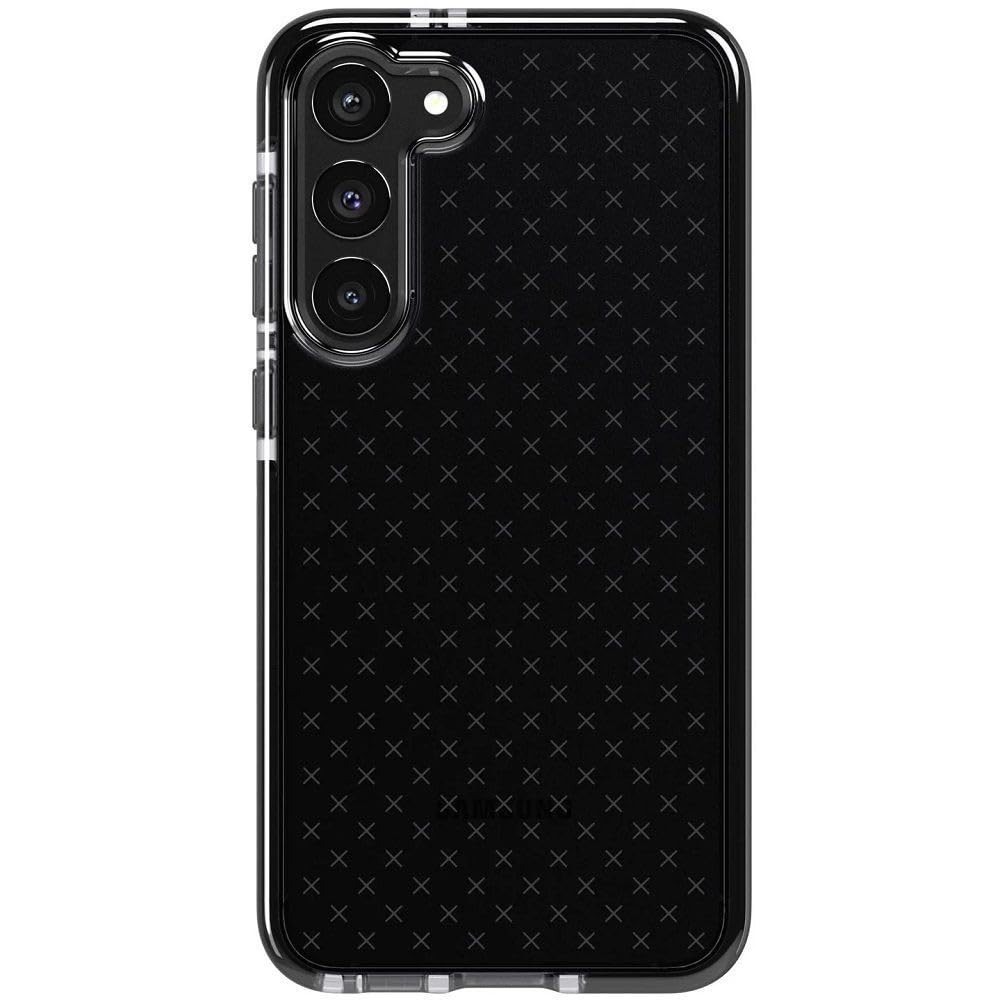 Tech21 Evo Check Case for Samsung Galaxy S23+, Smokey/Black