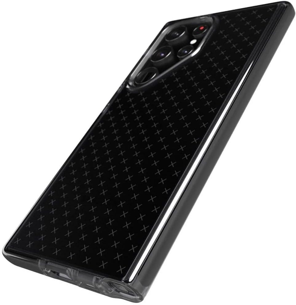Tech21 Evo Check Case for Samsung Galaxy S23 Ultra, Smokey/Black