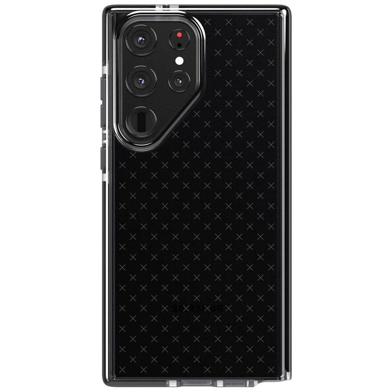 Tech21 Evo Check Case for Samsung Galaxy S23 Ultra, Smokey/Black