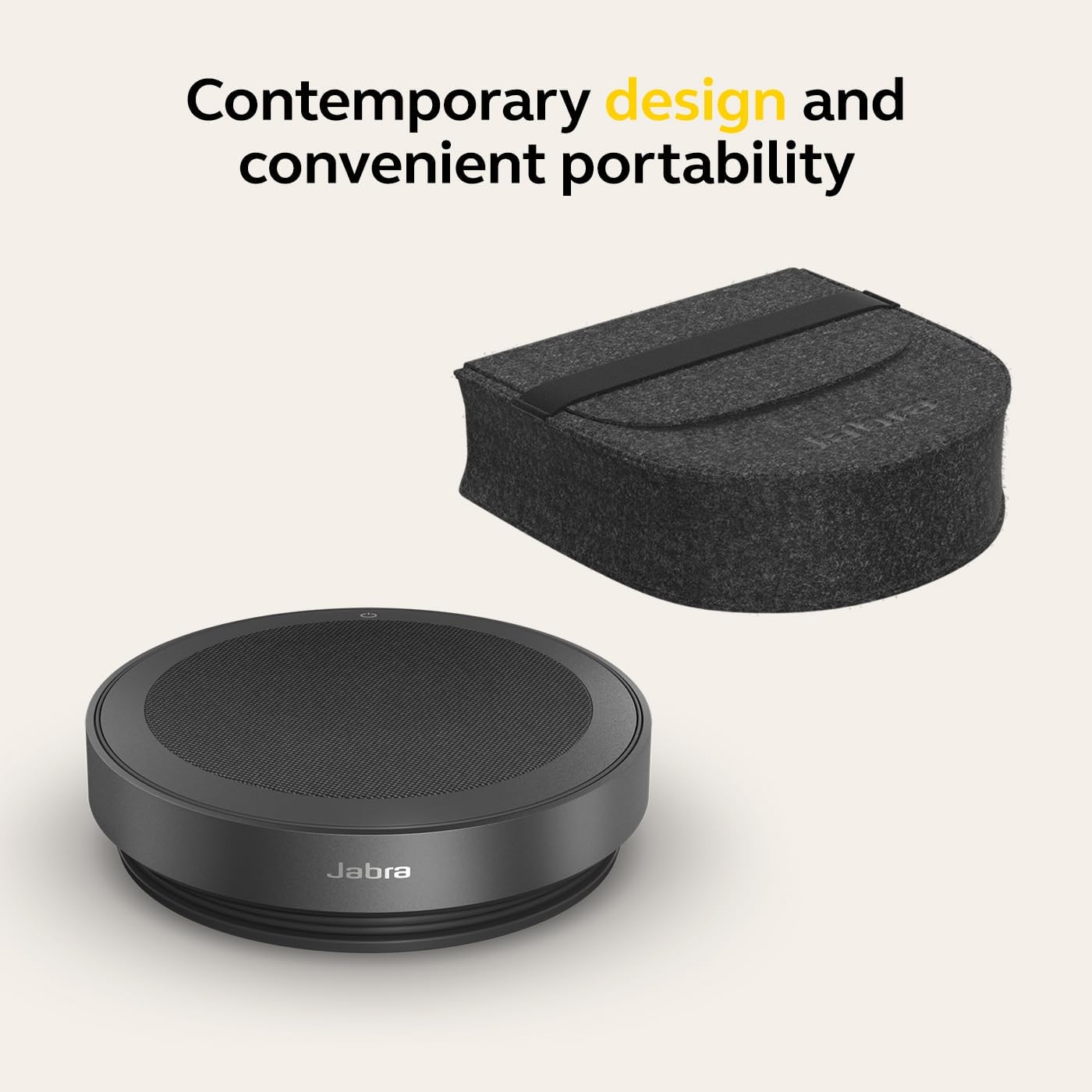 Jabra Speak2 75 Wireless Bluetooth Speakerphone with USB-A Bluetooth Adapter, 4 Noise-cancelling Mics and Full-range 65mm Speaker - MS Teams Certified, Works with Other Platforms - Dark Grey
