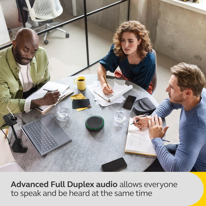 Jabra Speak2 75 Wireless Bluetooth Speakerphone with 4 Noise-cancelling Mics, Full-range 65mm Speaker and Super-wideband Audio - MS Teams Certified, Works with Other Platforms - Dark Grey