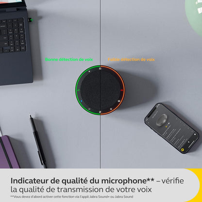 Jabra Speak2 75 Wireless Bluetooth Speakerphone with USB-A Bluetooth Adapter, 4 Noise-cancelling Mics and Full-range 65mm Speaker - Certified for Zoom and Google Meet - Dark Grey