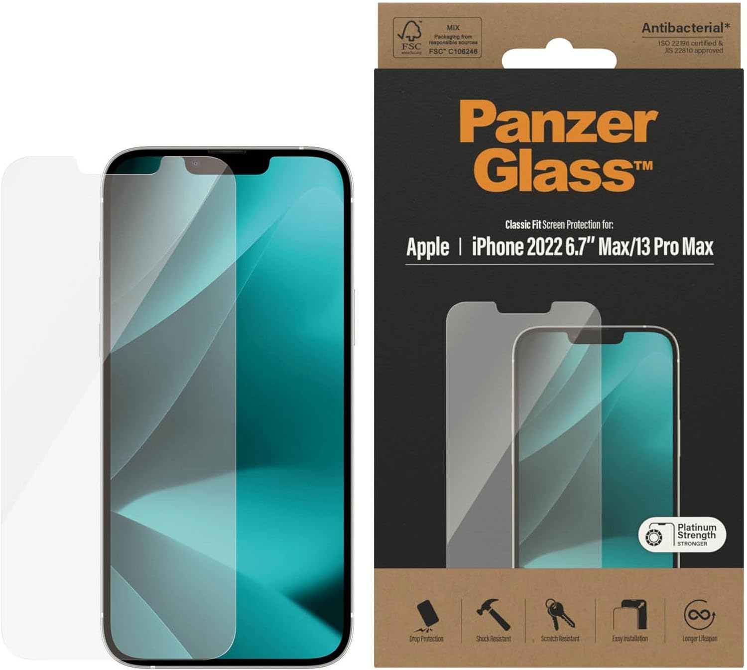PanzerGlass Classic Fit Apple iPhone 20 Doorzichtige schermbeschermer 1 stuk(s